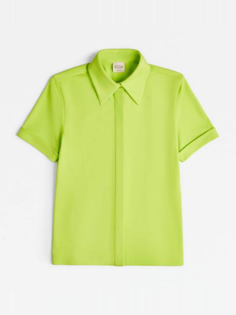 Tod's SHIRT IN JERSEY - GREEN