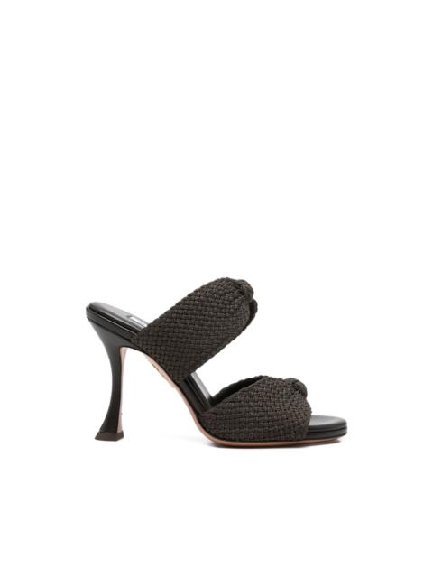 AQUAZZURA knot-detail woven sandals