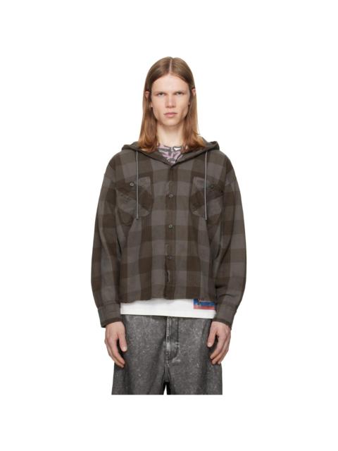 Diesel Brown S-Drum-Hoody Shirt