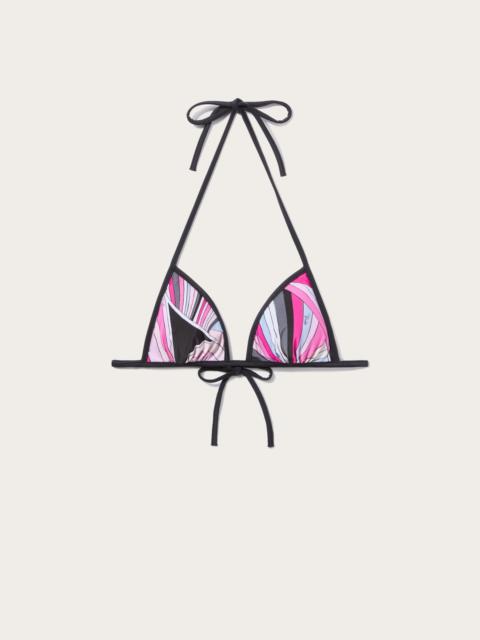 PUCCI IRIDE PRINT TRIANGLE BIKINI BRA