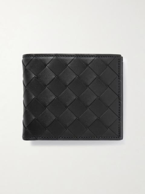Bottega Veneta Intrecciato Leather Billfold Wallet Black