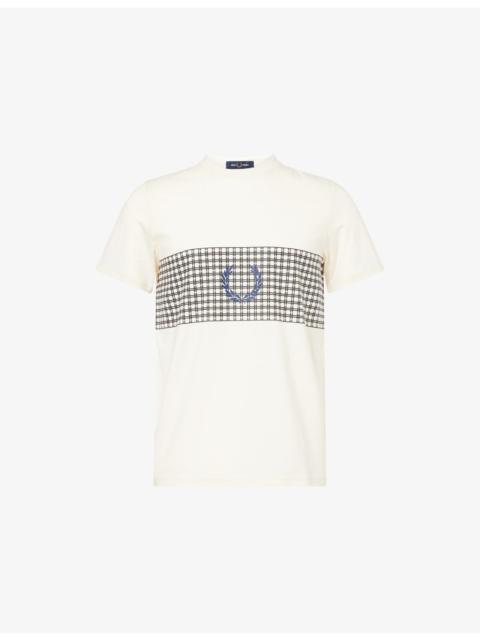 Fred Perry Tennis Net Graphic-Print Cotton T-Shirt