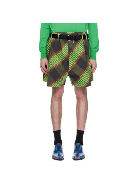 Brown & Green Wreck Shorts