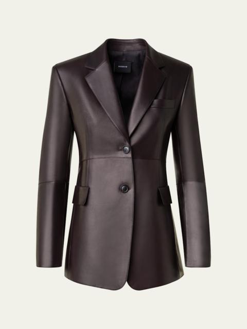 AKRIS Taddeo Leather Jacket