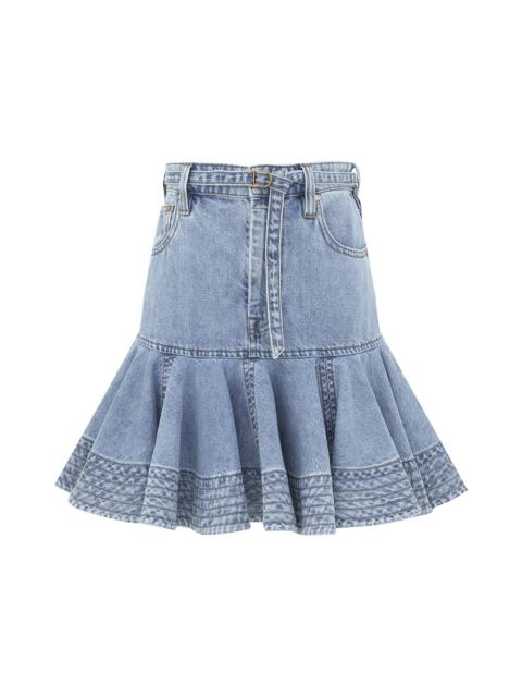 Zimmermann INDRA DENIM MINI SKIRT
