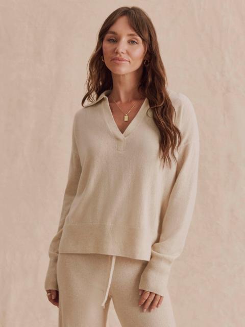 Splendid Tori Cashmere Polo Sweater