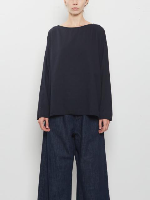 ALBUM DI FAMIGLIA Light Cotton Long Sleeve T-Shirt — Navy