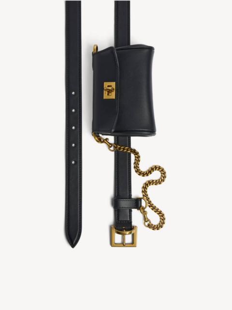 BALENCIAGA Women's Rodeo Belt With Pouch in Black