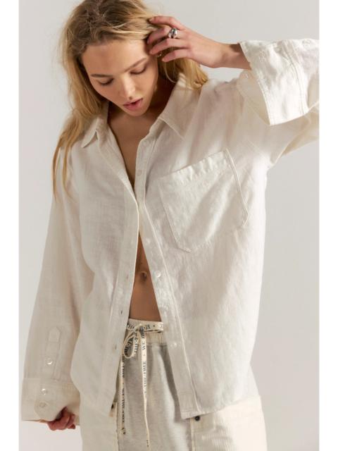 FREE PEOPLE We The Free Laurel Linen Button Down Top