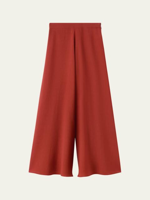 Loro Piana Frank Wide-Leg Wool Trousers