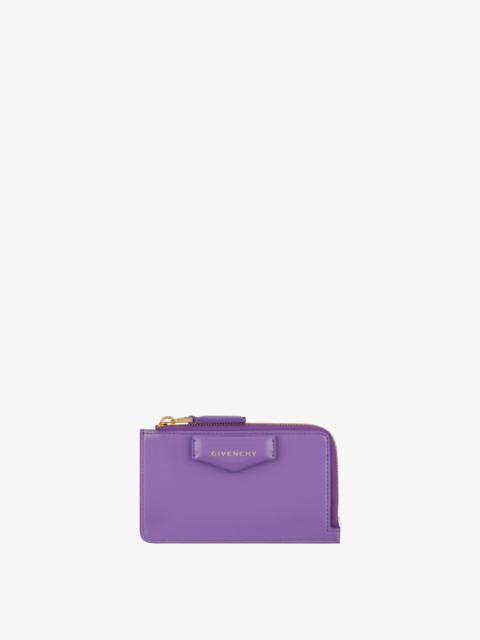 Givenchy ANTIGONA ZIPPED CARD HOLDER IN BOX LEATHER