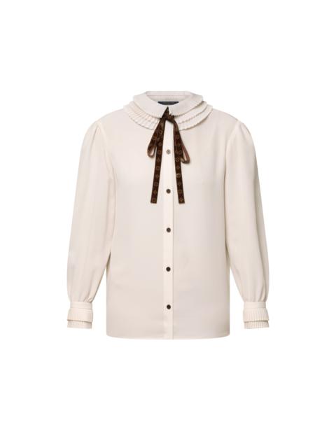 Louis Vuitton Pleat Collar Blouse