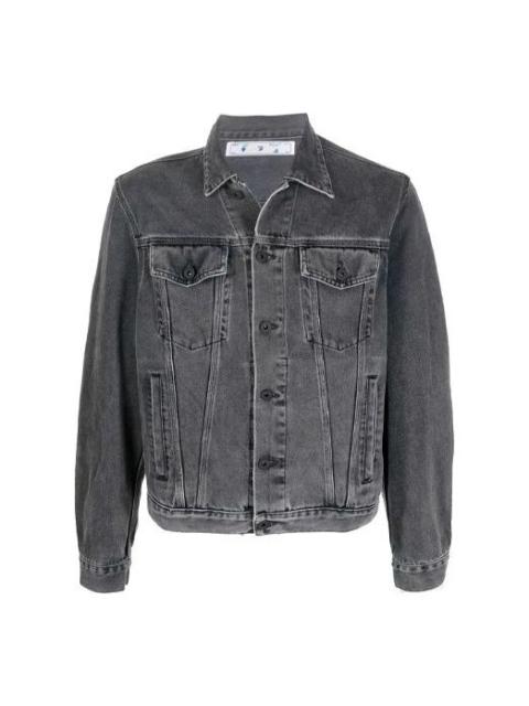 Off-White Off-White FW21 Denim Jacket Slim Fit Version Gray OMYE054F21DEN0030601