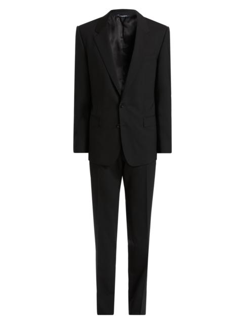 Dolce & Gabbana Men's Stretch-Wool Suit - Black