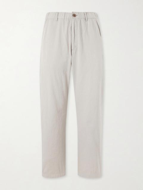 REMI RELIEF Straight-Leg Cotton-Twill Trousers