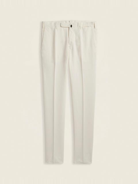 SLOWEAR Slim fit cotton and linen trousers