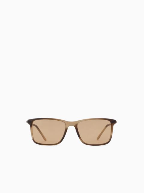 GIORGIO ARMANI MEN’S RECTANGULAR SUNGLASSES