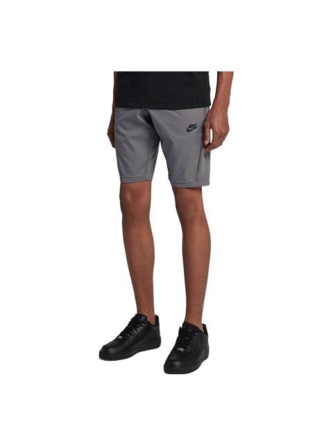 Nike Men's Nike Solid Color Logo Drawstring Shorts Gray 886180-036