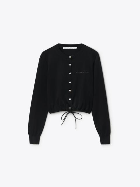 Alexander Wang drawstring hem cardigan