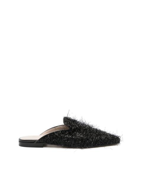 FABIANA FILIPPI textured-finish square-toe mules