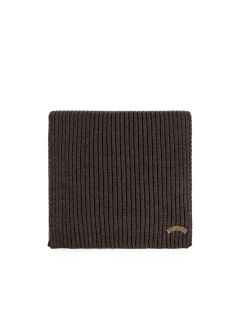 Paul & Shark ribbed-knit scarf