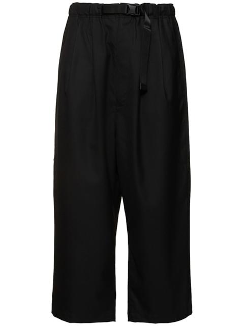 Wool serge pants