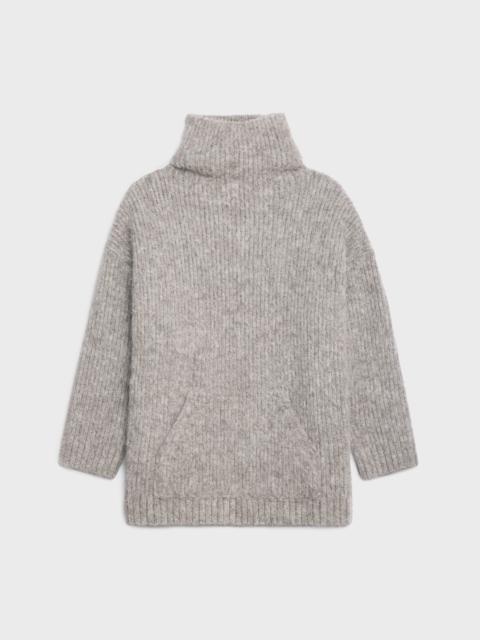 CELINE HIGH NECK SWEATER IN BRUSHED WOOL