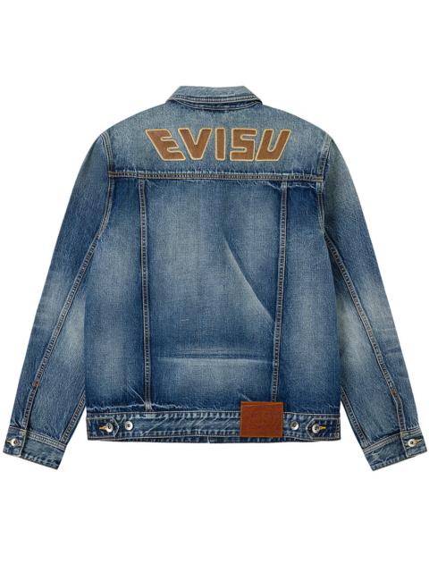 EVISU Evisu & Seagull Appliqué Denim Chinese Jacket