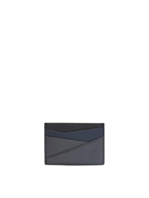 Puzzle plain cardholder in classic calfskin