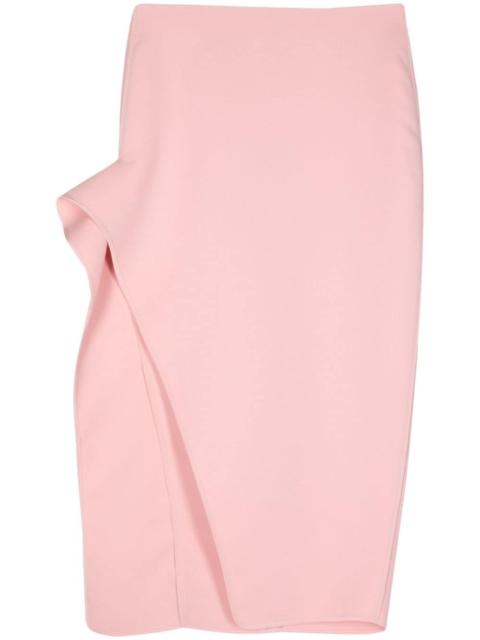 MATICEVSKI draped-detailing midi skirt