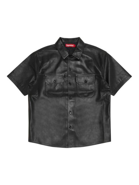 Supreme Supreme Small Box Twill Shirt 'Black' | REVERSIBLE