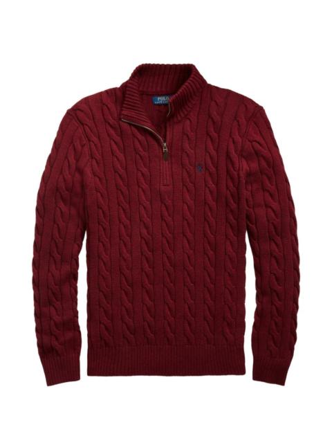 Polo Ralph Lauren cable knit zip sweater