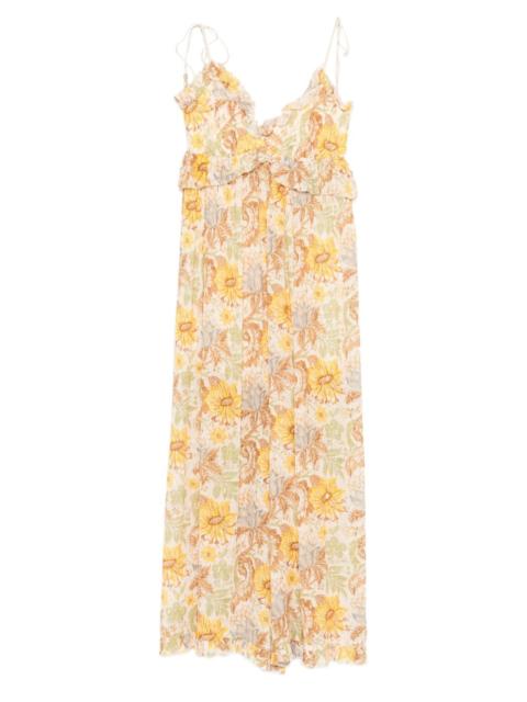 Zimmermann ruffled floral jumpsuit