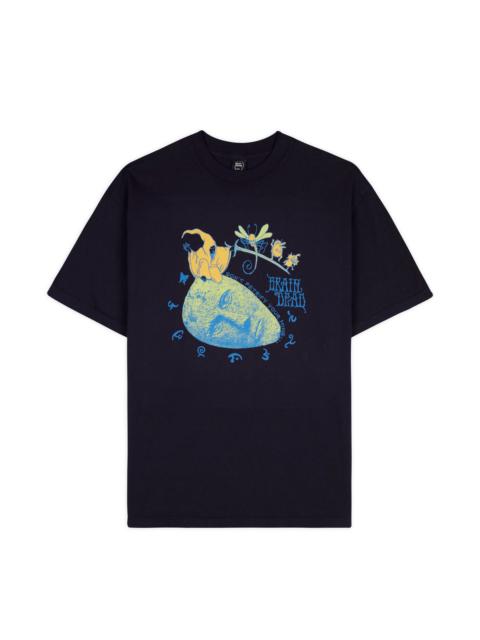 BRAIN DEAD Petrified Mind T-shirt - Navy