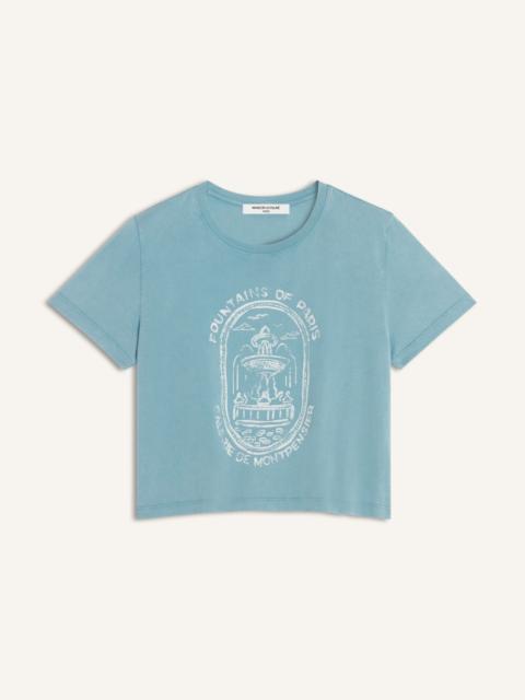 Maison Kitsuné FOUNTAIN STAMP FADED BABY TEE-SHIRT
