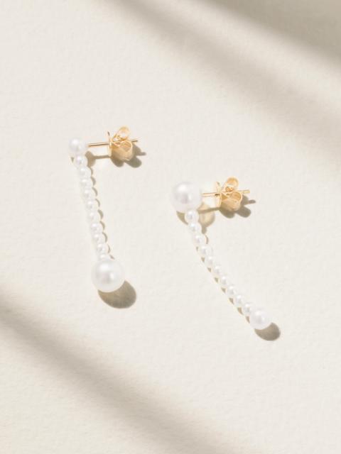 SOPHIE BILLE BRAHE Corinne 14-karat Recycled Gold Pearl Earrings