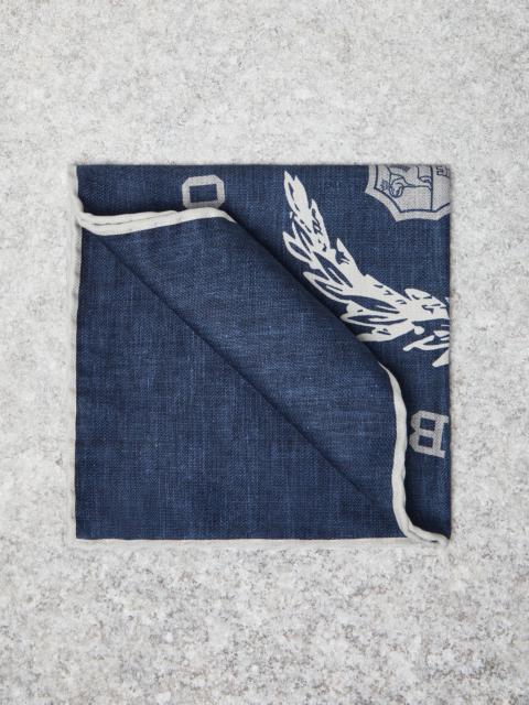 Brunello Cucinelli Silk pocket square with print