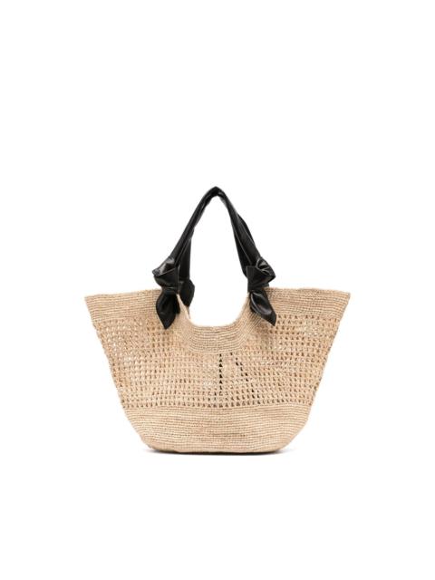 HEREU straw tote bag