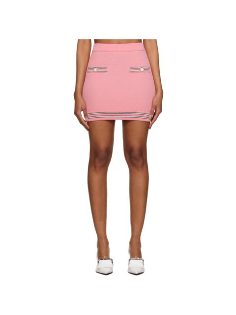 pushBUTTON Pink Button Miniskirt
