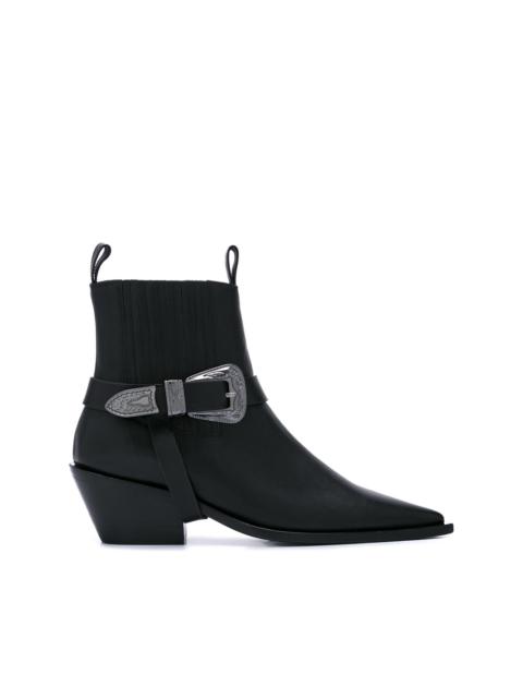 ANINE BING pointed ankle boots