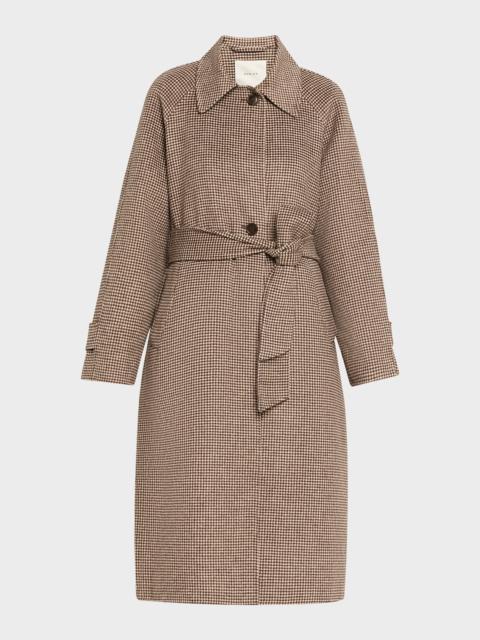 VARLEY Tomlinson Belted Houndstooth Coat