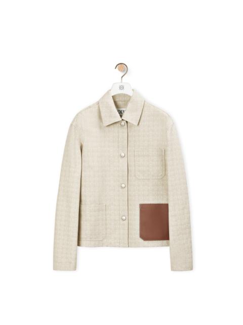 Loewe Anagram jacquard button jacket in cotton