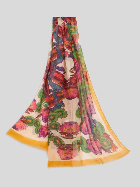 Etro FLORAL TWILL SCARF