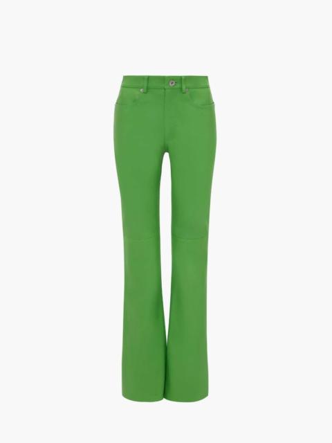 JW Anderson BOOTCUT LEATHER TROUSERS