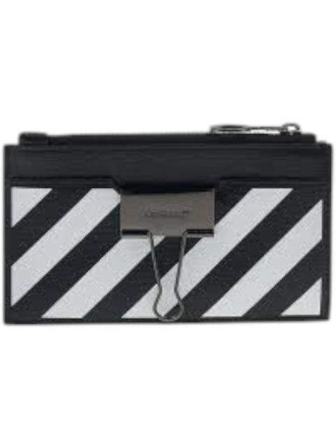 Off-White OFF-WHITE Binder Zipped Card Case Black
