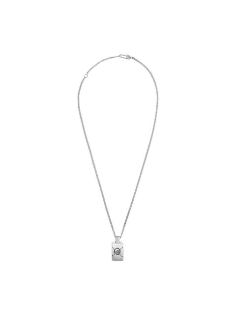 GucciGhost silver pendant necklace