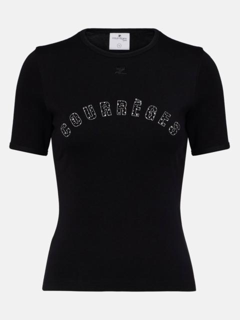 courrèges Medusa printed cotton T-shirt