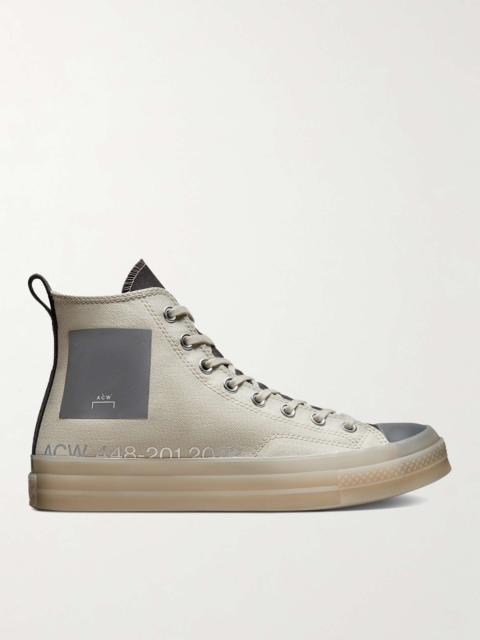 Converse + A-COLD-WALL* Chuck 70 Colour-Block Canvas High-Top Sneakers