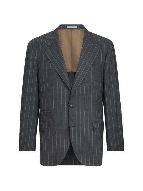 Brunello Cucinelli chalk-stripe Tailor blazer