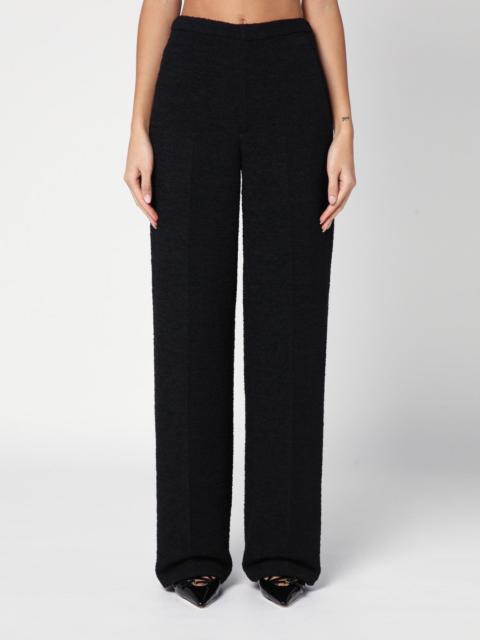 Loulou de Saison Black straight bouclé trousers